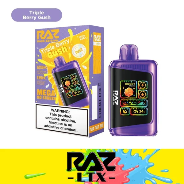 RAZ LTX25000 5% NIC DISPOSABLE - TRIPLE BERRY GUSH